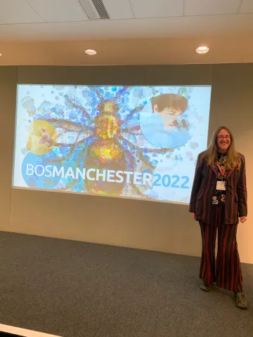 Suzy Presenting at BOS Manchester 2022